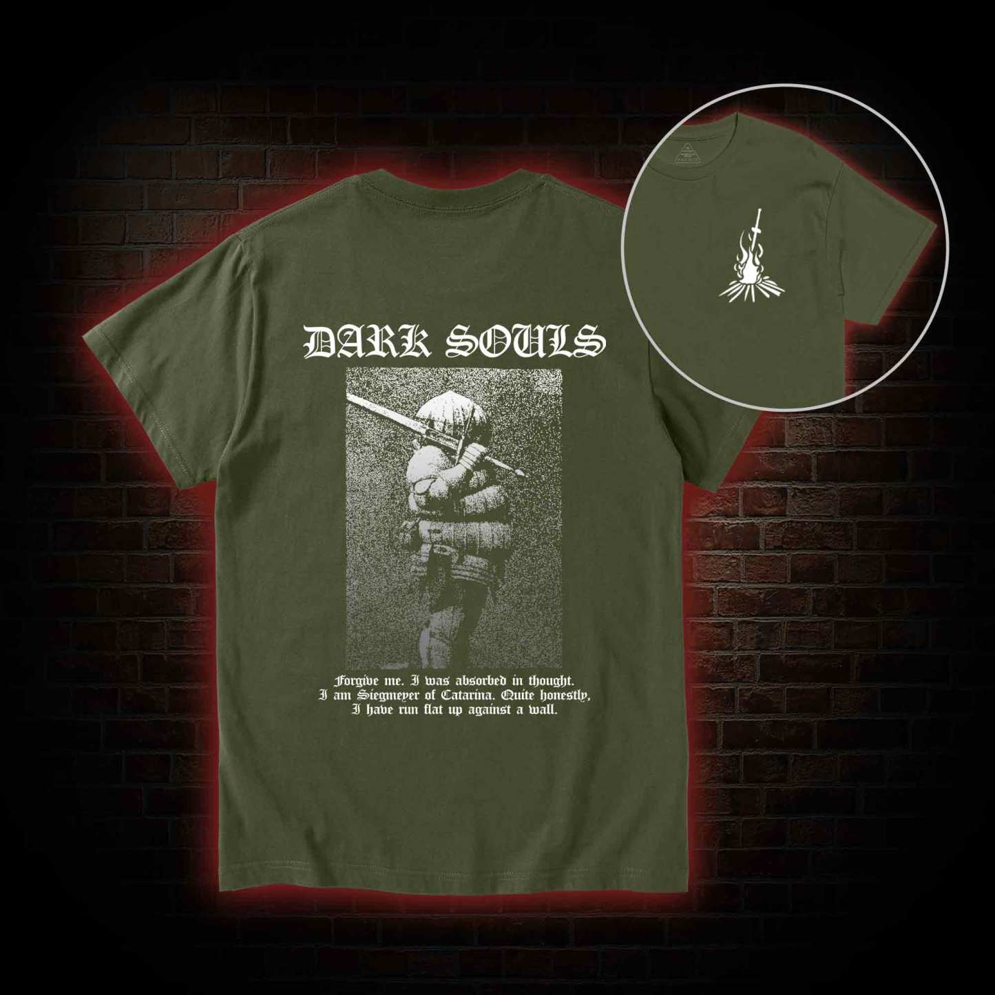 Onion Knight Back Print T-Shirt