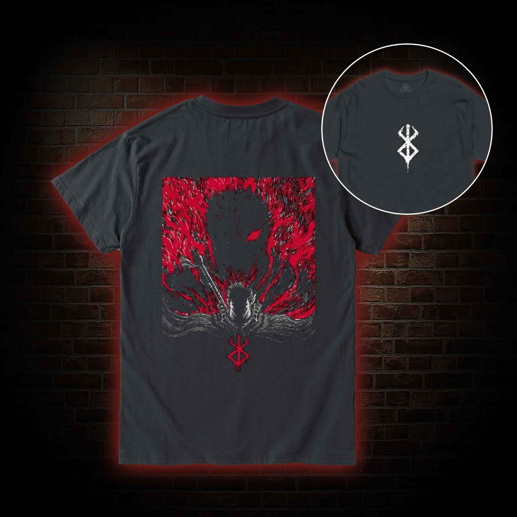 3303 Back Print T-Shirt