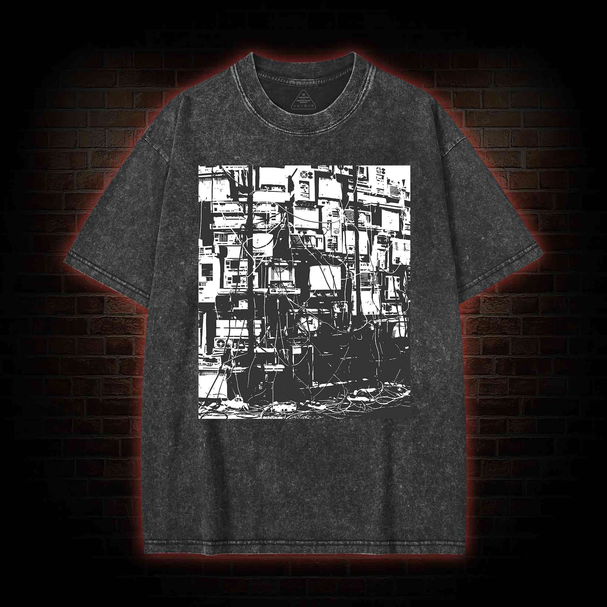 Technology Anxiety Washed T-shirt