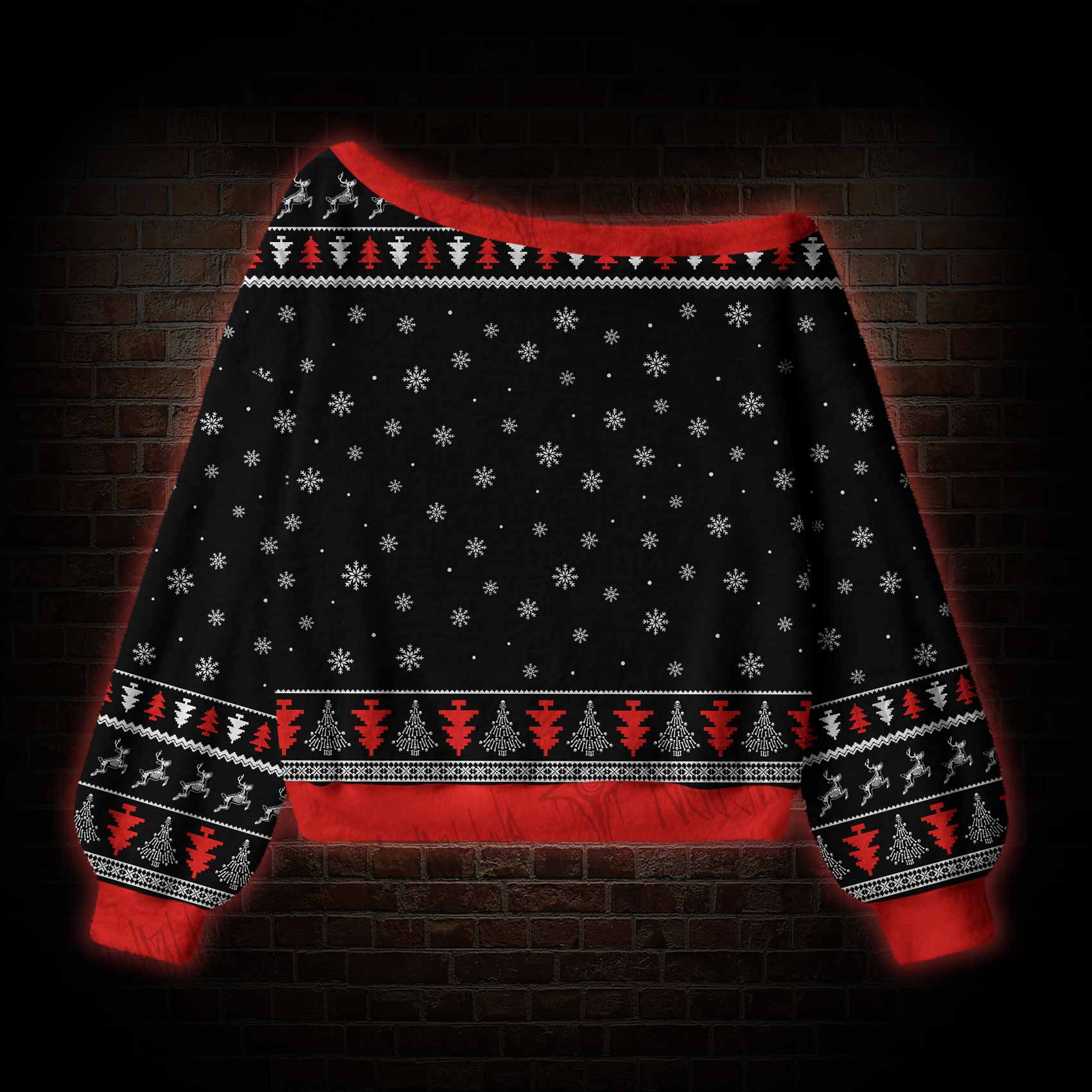 Merry Creepmas Off Shoulder Ugly Sweater