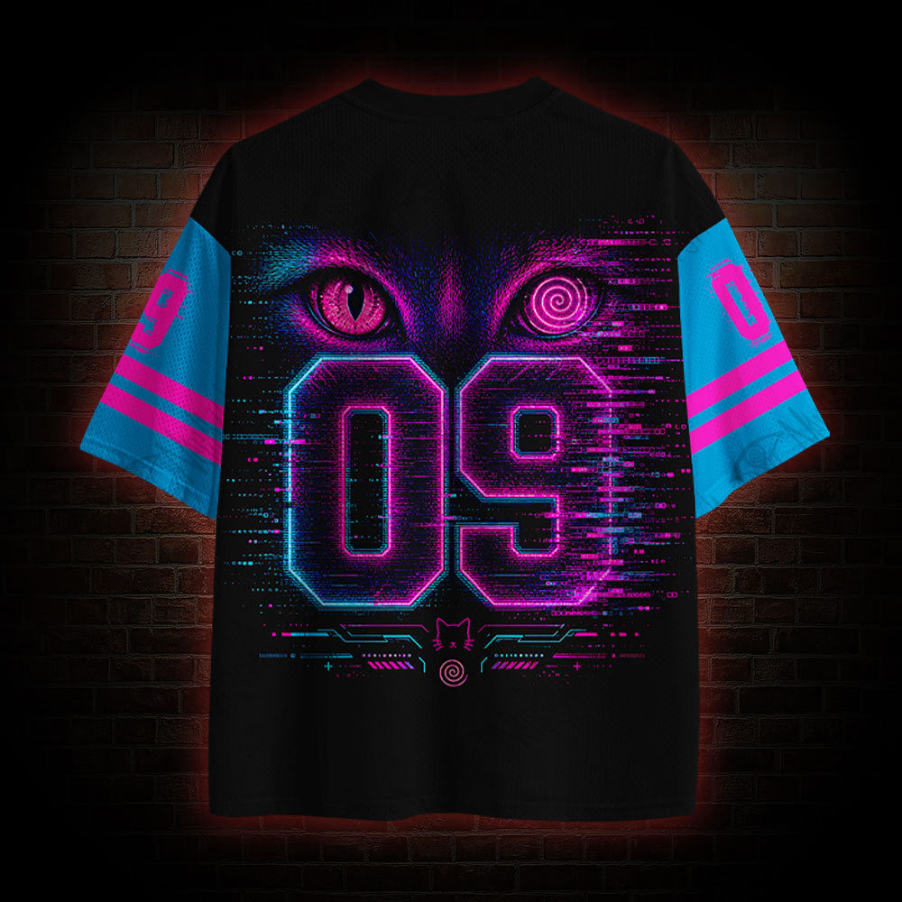 Glitch Cat Mesh Jersey