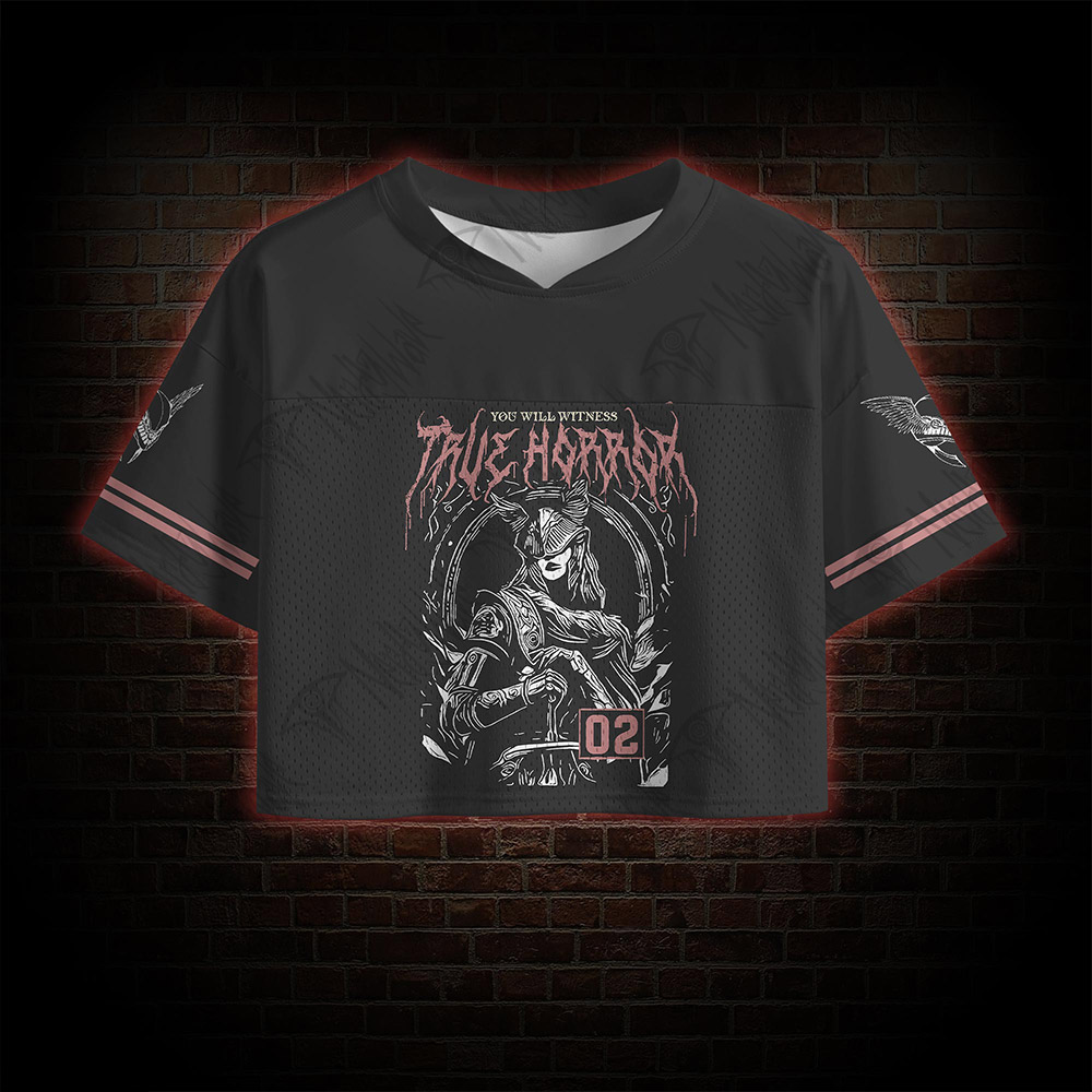 True Horror Crop Sports Jersey