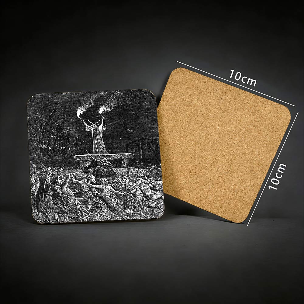 Witches Sabbath Cork Coasters