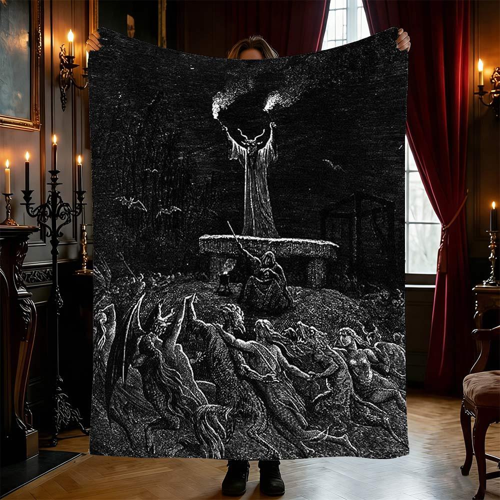 Witches Sabbath Flannel Blanket