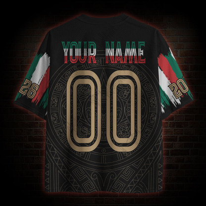 Personalized Mexico Sun Stone Mesh Jersey