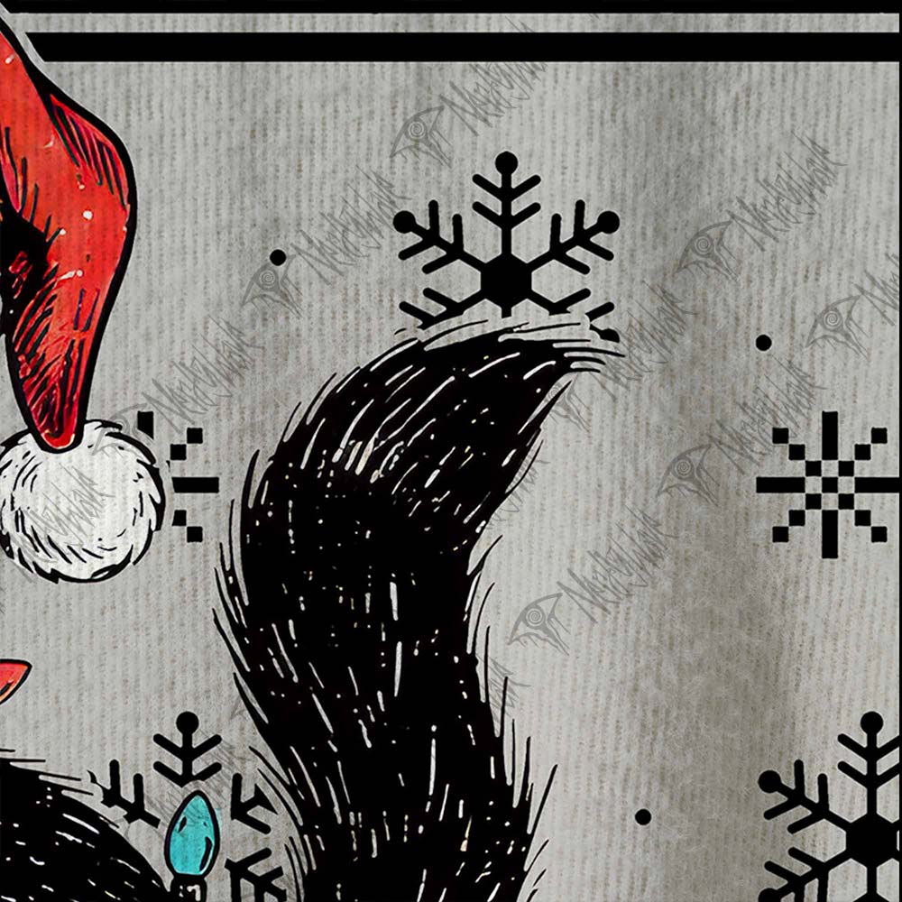 Black Cat Merry Christmas! Ugly Sweatshirts