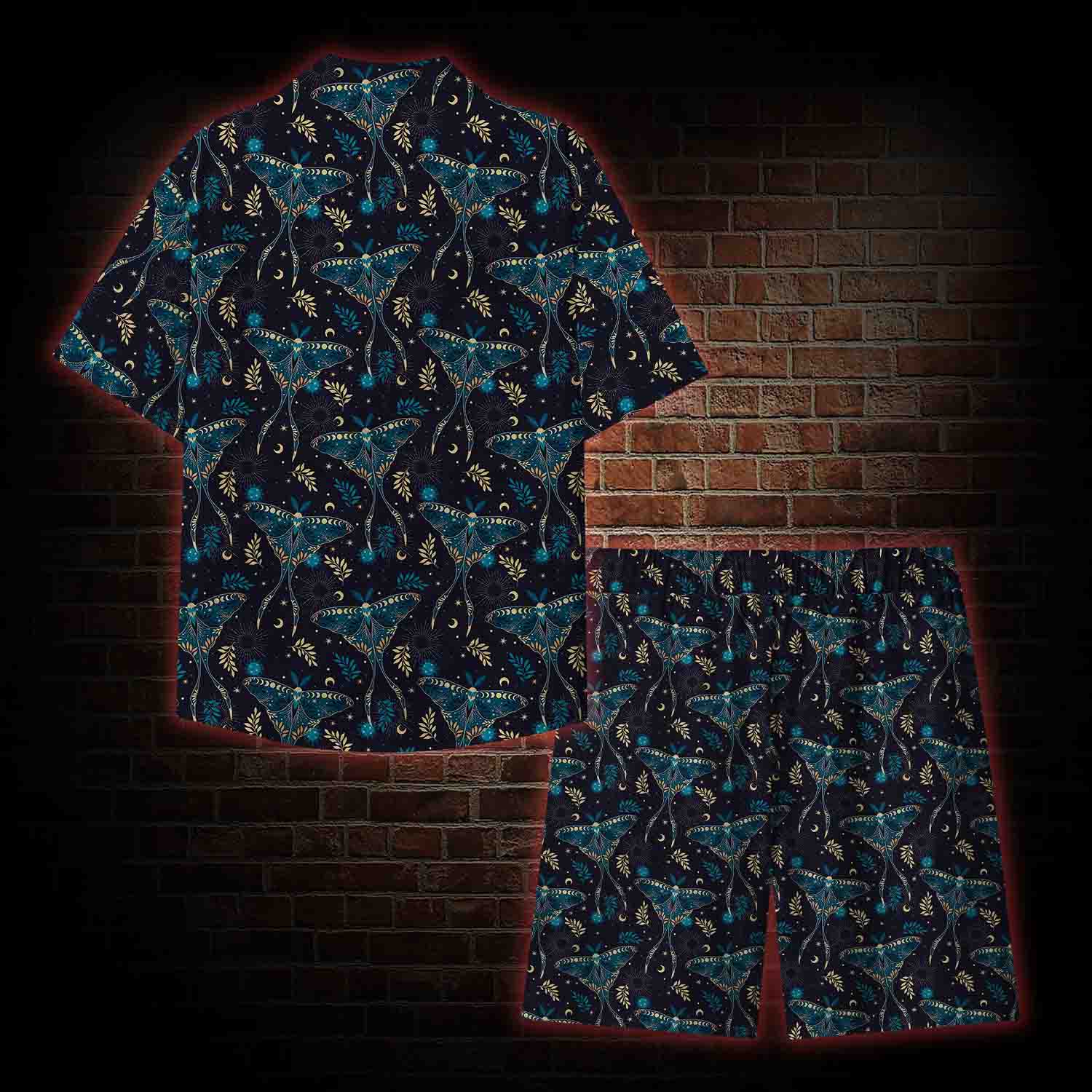 Luna Moths Lightweight Hawaiian Shirt