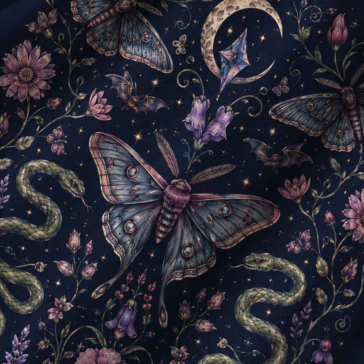 Moth and Botanical Lightweight Hawaiian Shirt