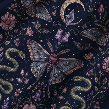 Moth and Botanical Lightweight Hawaiian Shirt