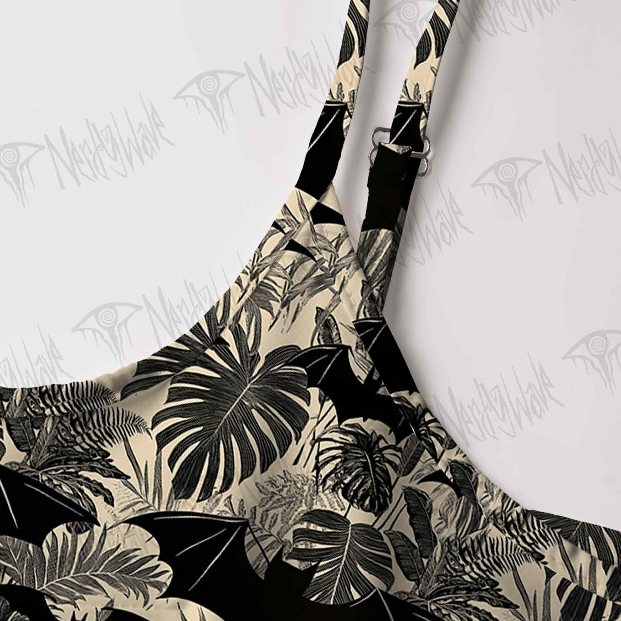 Bats in the Jungle Strap Midi Sundress