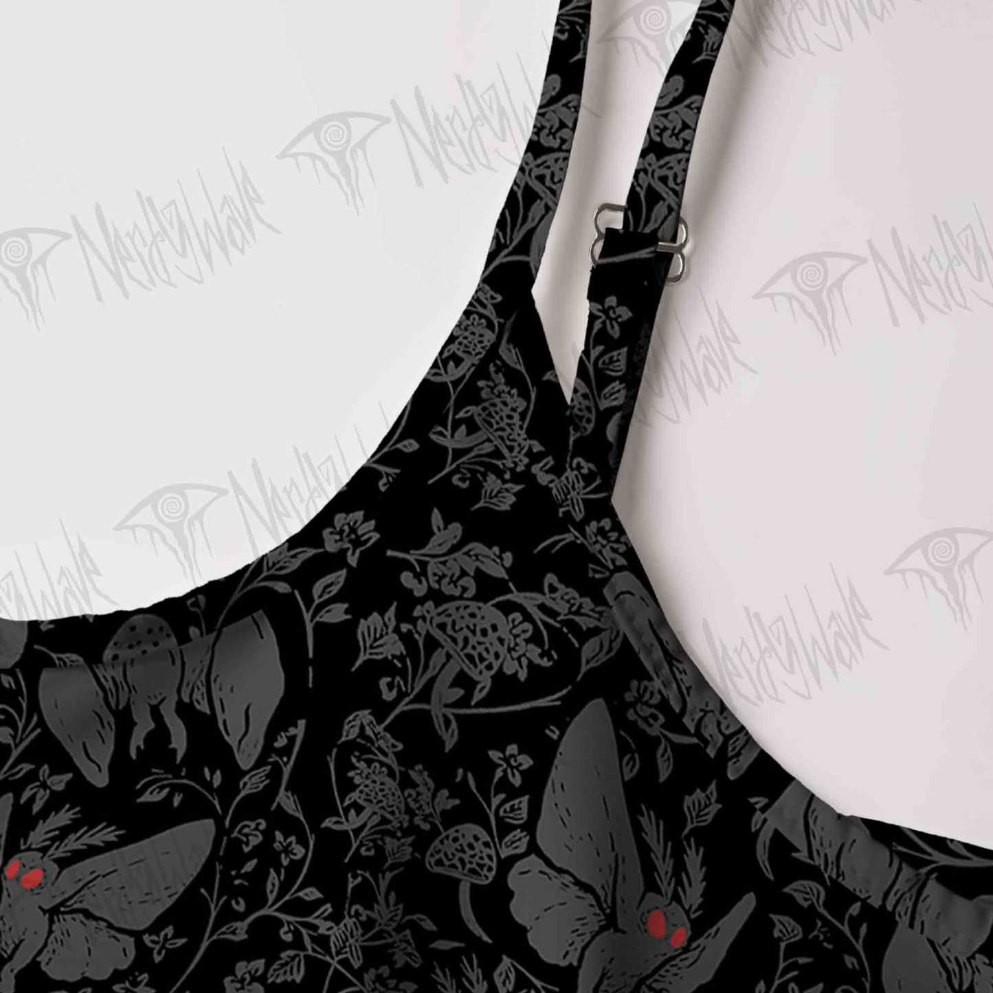 Mothman in the Jungle Strap Midi Sundress