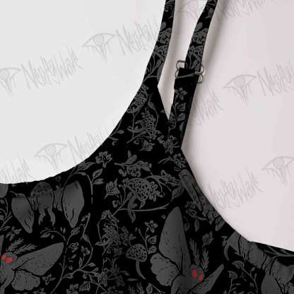Mothman in the Jungle Strap Midi Sundress