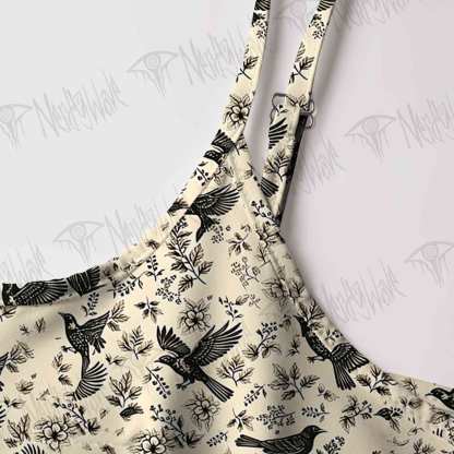 Raven's Meadow Strap Midi Sundress
