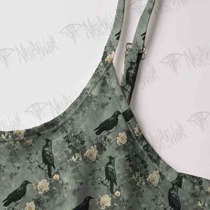 Raven's Requiem Strap Midi Sundress