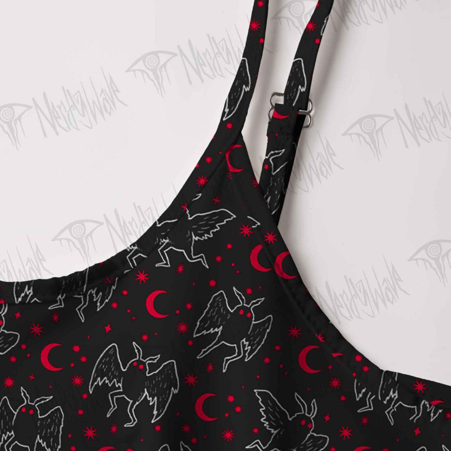 Mothman Night Strap Midi Sundress