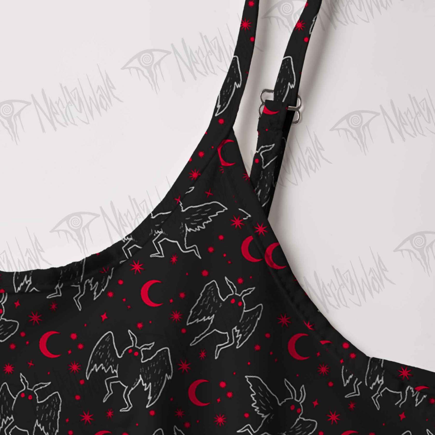 Mothman Night Strap Midi Sundress