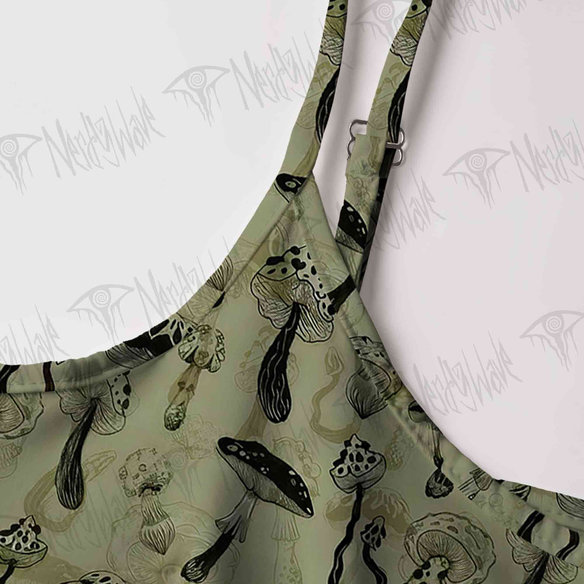 Mushroom Strap Midi Sundress