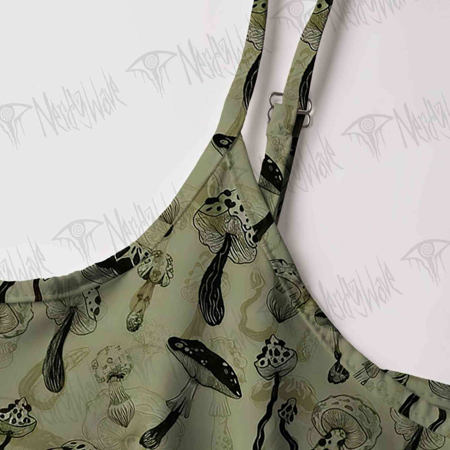 Mushroom Strap Midi Sundress