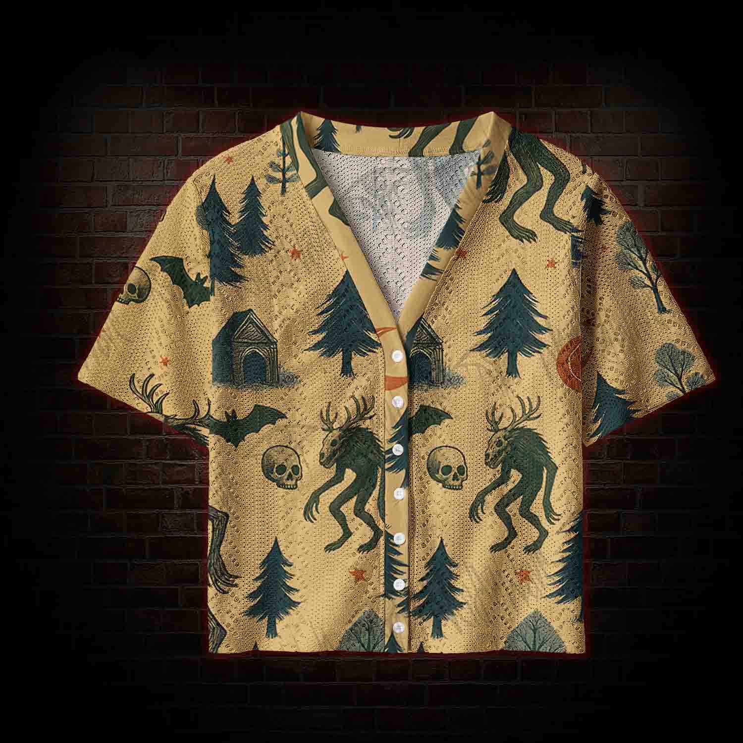 Wendigo in the Forest Pointelle Cardigan