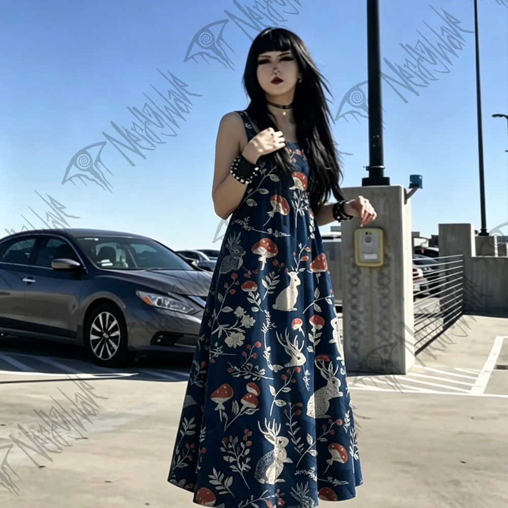 Jackalope Wide Straps Maxi Dress