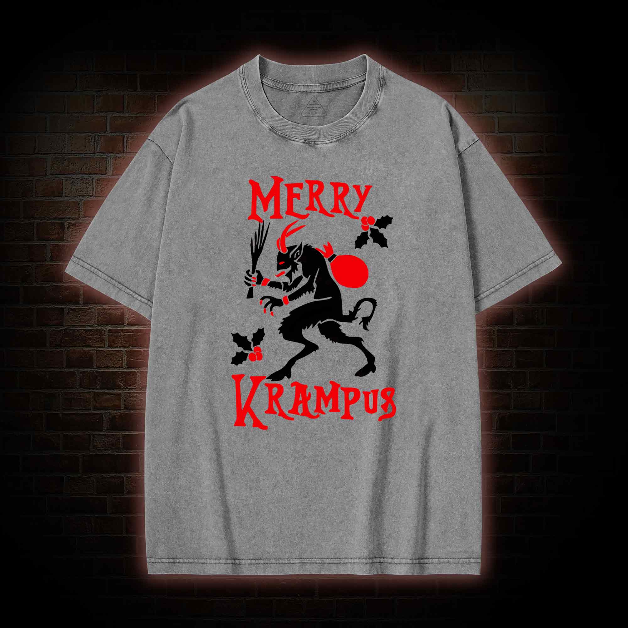 Krampus Creepmas Washed T-shirt