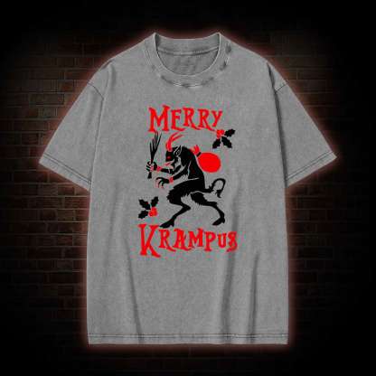 Krampus Creepmas Washed T-shirt
