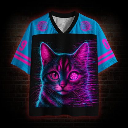 Glitch Cat Mesh Jersey