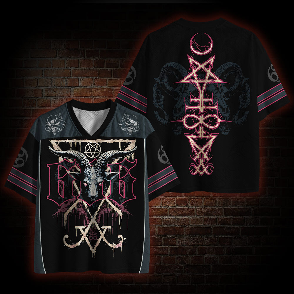 Baphomet Goat 666 Mesh Jersey