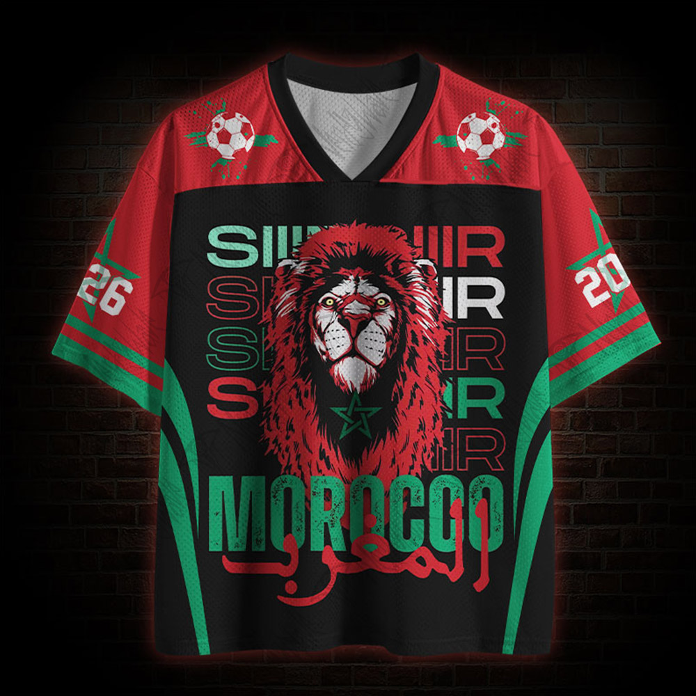 Personalized Morocco Atlas Lion Mesh Jersey