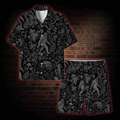  Cryptid Forest Lightweight Hawaiian Shirt