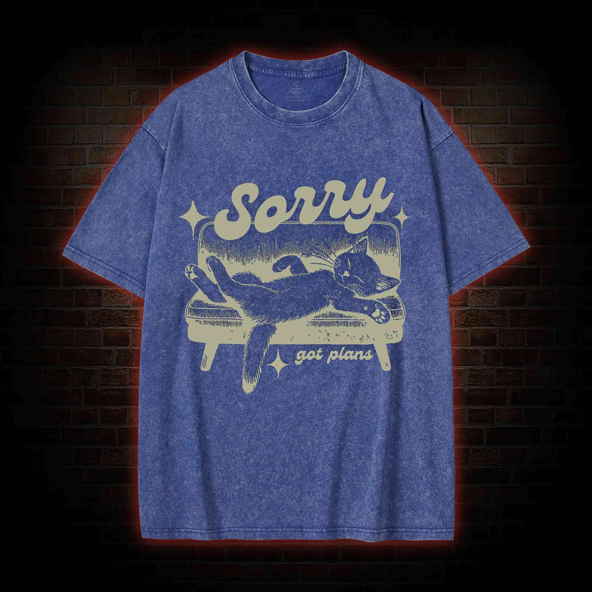 Sorry Got Plans Washed T-shirt