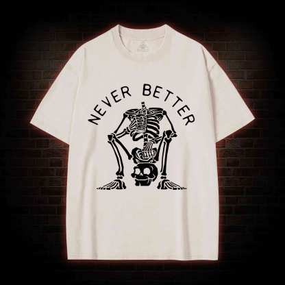 Never Better Graphic Washed T-shirt