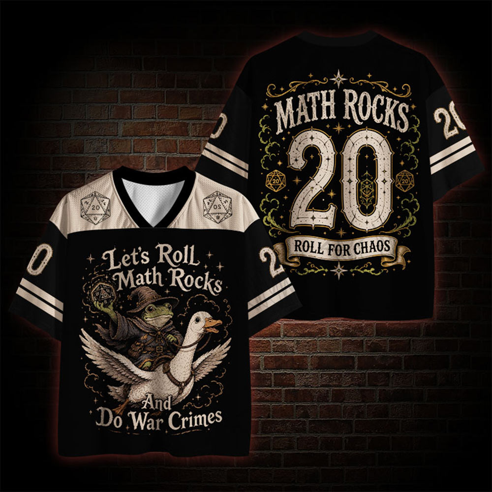 Let's Roll Math Rocks And Do War Crimes Mesh Jersey