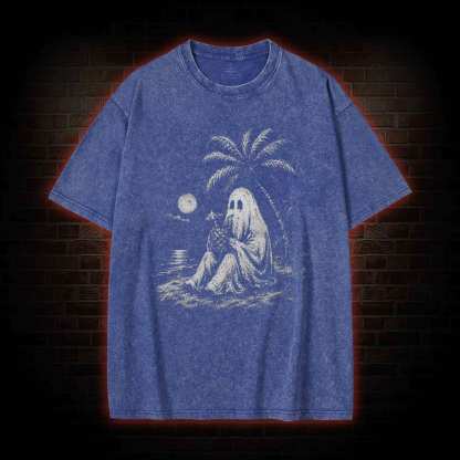 Spooky Summer Halloween Washed T-shirt