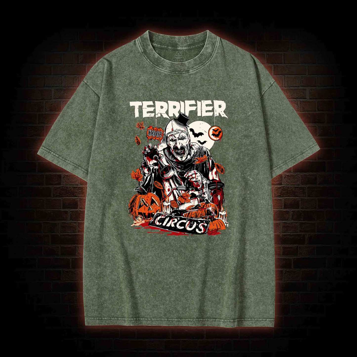 Terrifier Art the Clown Washed T-shirt
