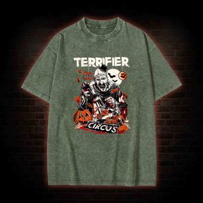 Terrifier Art the Clown Washed T-shirt