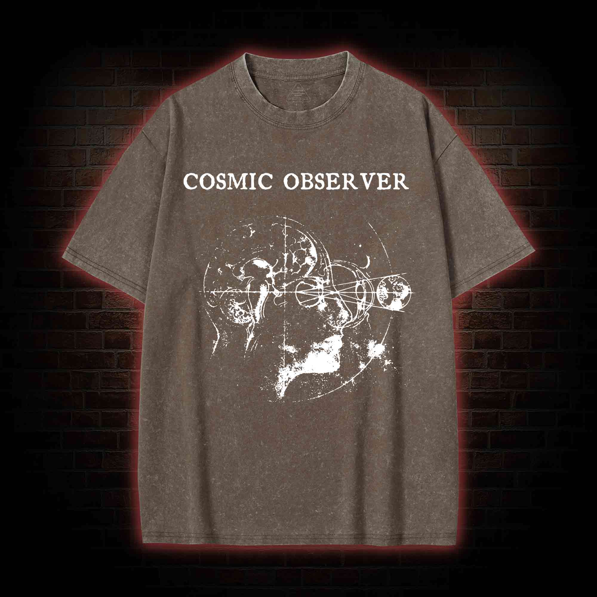Cosmic Observer Washed T-shirt
