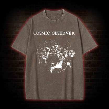 Cosmic Observer Washed T-shirt