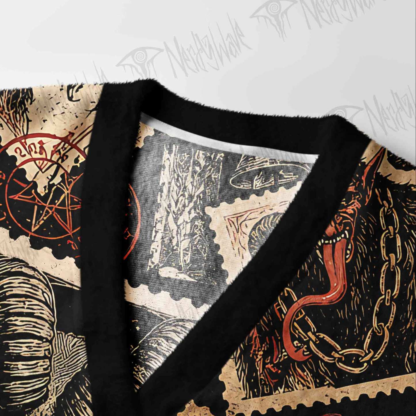 Krampus Tarot Cardigan Sweater