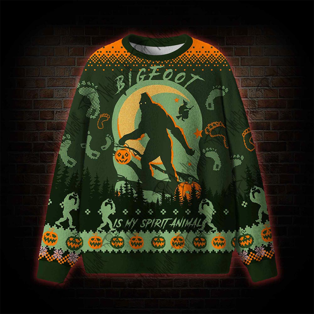 Bigfoot is My Spirit Animal Ugly Sweatshirts