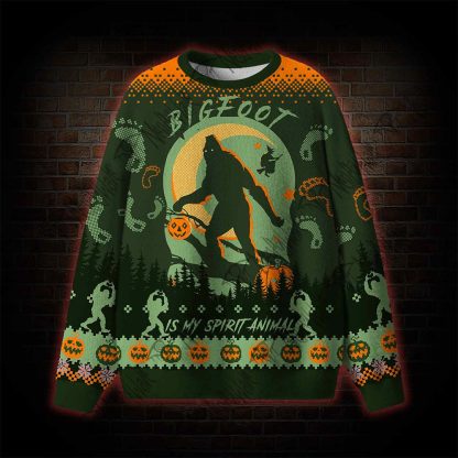 Bigfoot is My Spirit Animal Ugly Sweatshirts