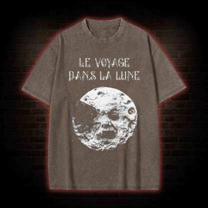 A Trip To The Moon Washed T-shirt