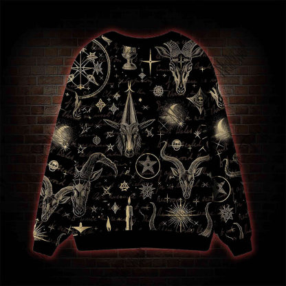 Baphomet Cardigan Sweater