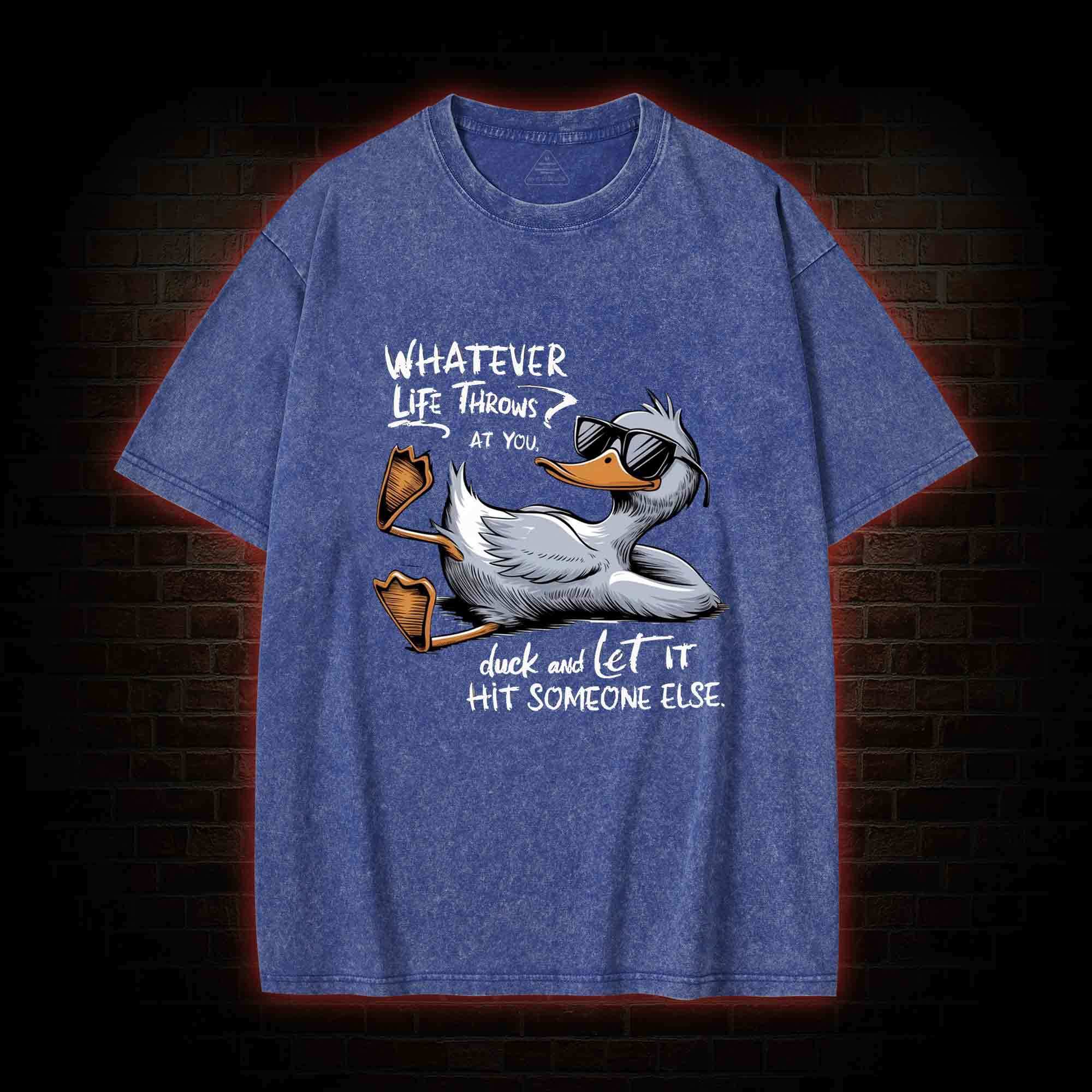 Whatever Life Throws at You Washed T-shirt