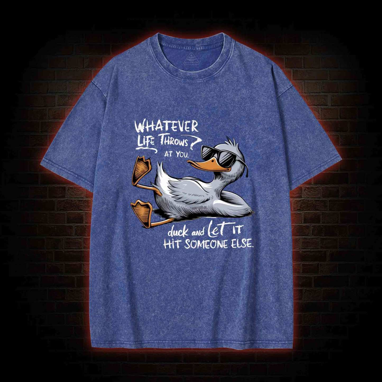 Whatever Life Throws at You Washed T-shirt