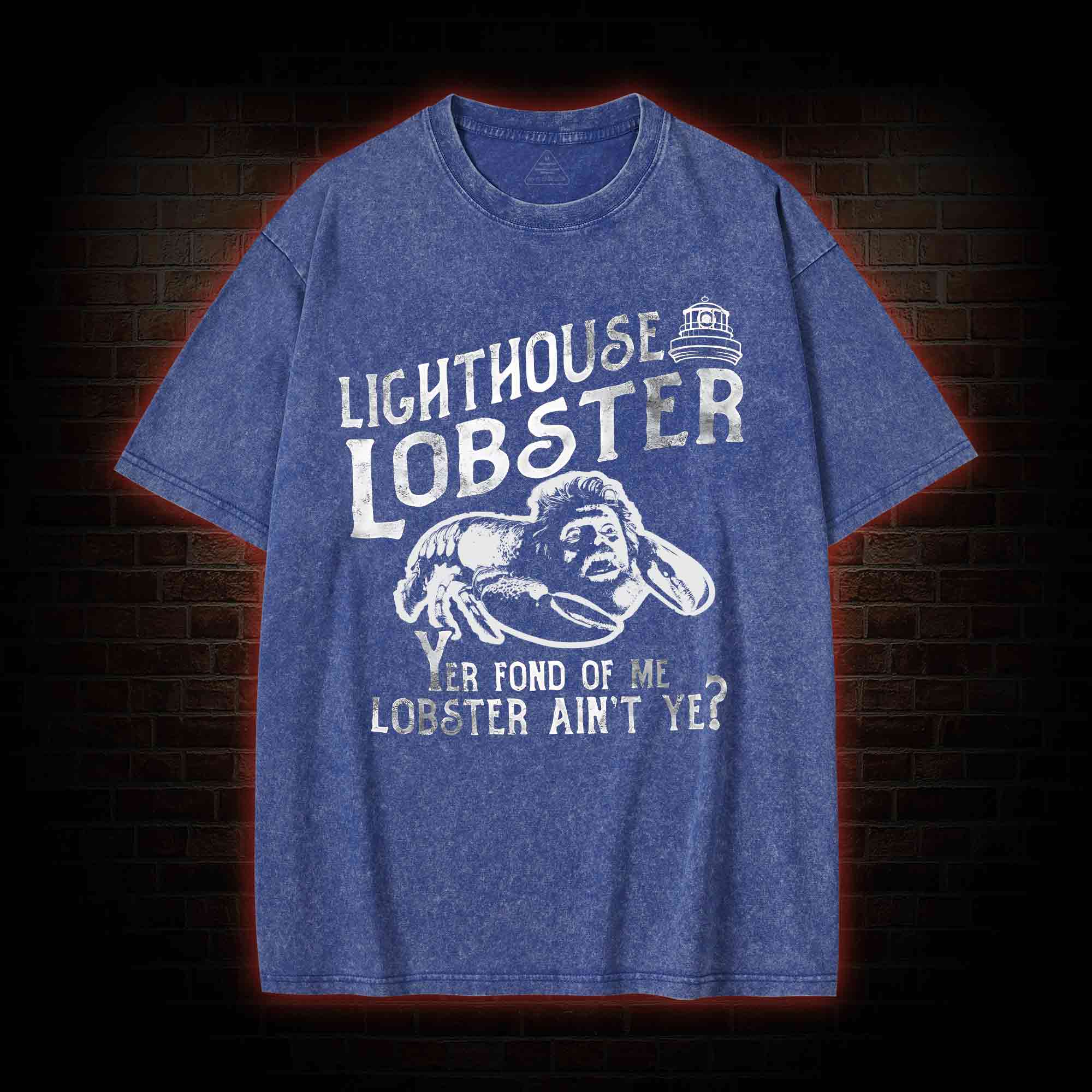 Lighthouse Lobster Washed T-shirt