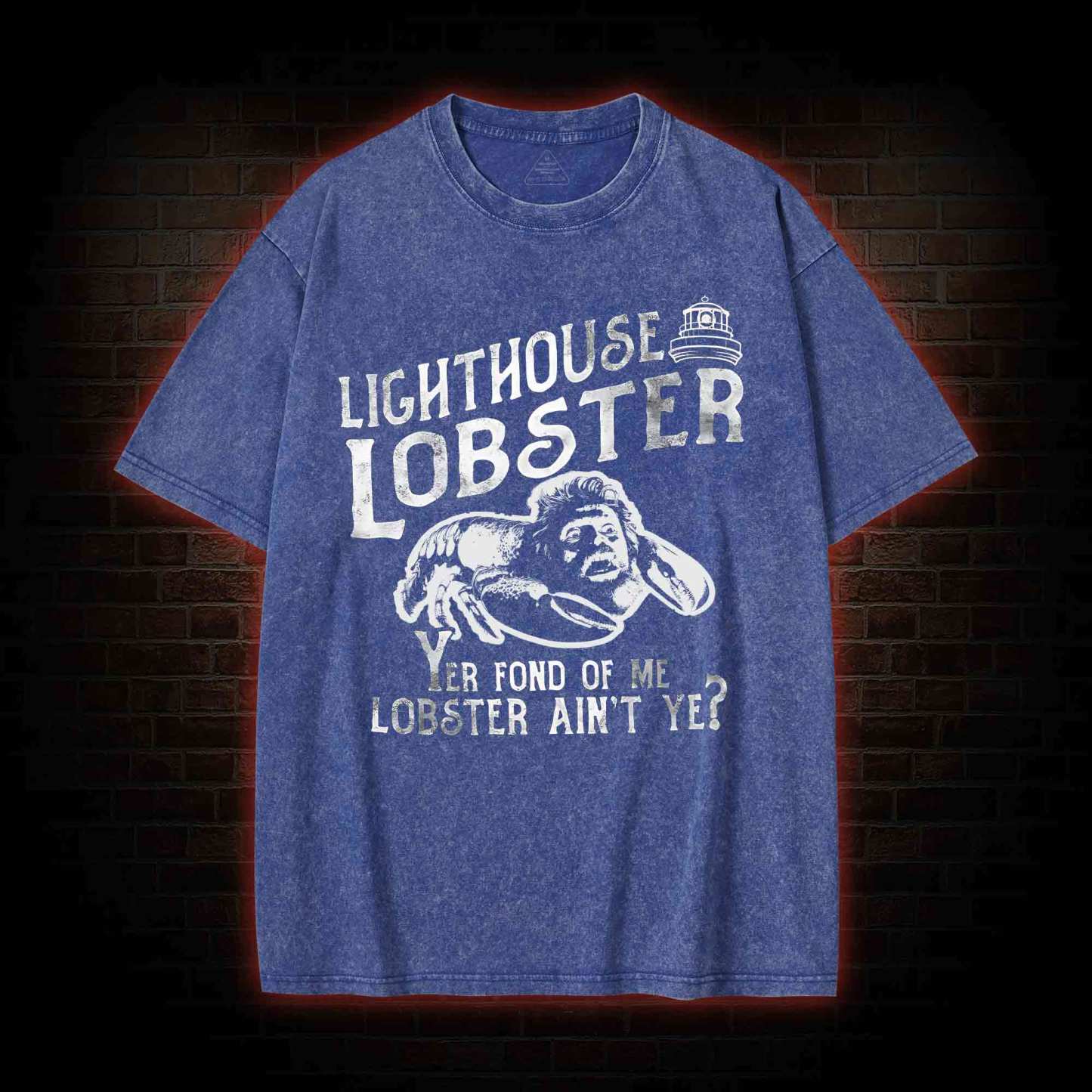 Lighthouse Lobster Washed T-shirt