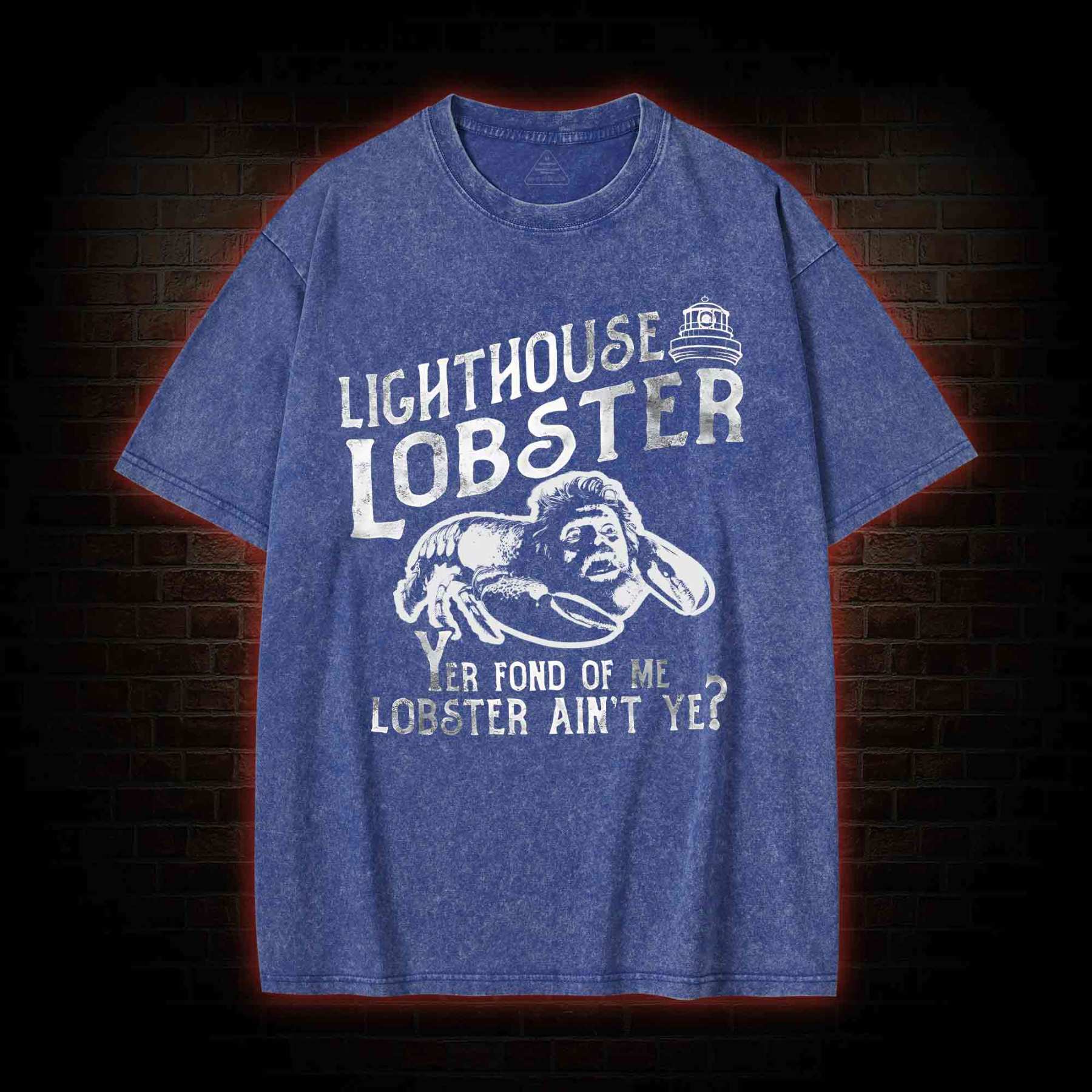 Lighthouse Lobster Washed T-shirt