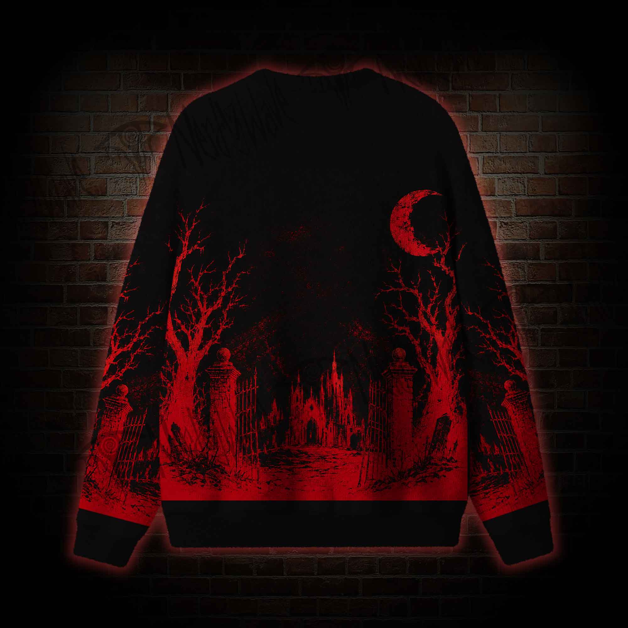 Hellfire Cemetery Ugly Sweatshirts