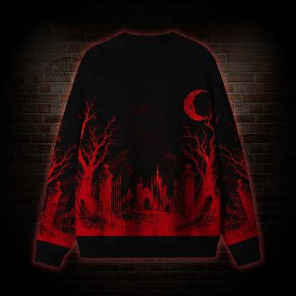 Hellfire Cemetery Ugly Sweatshirts